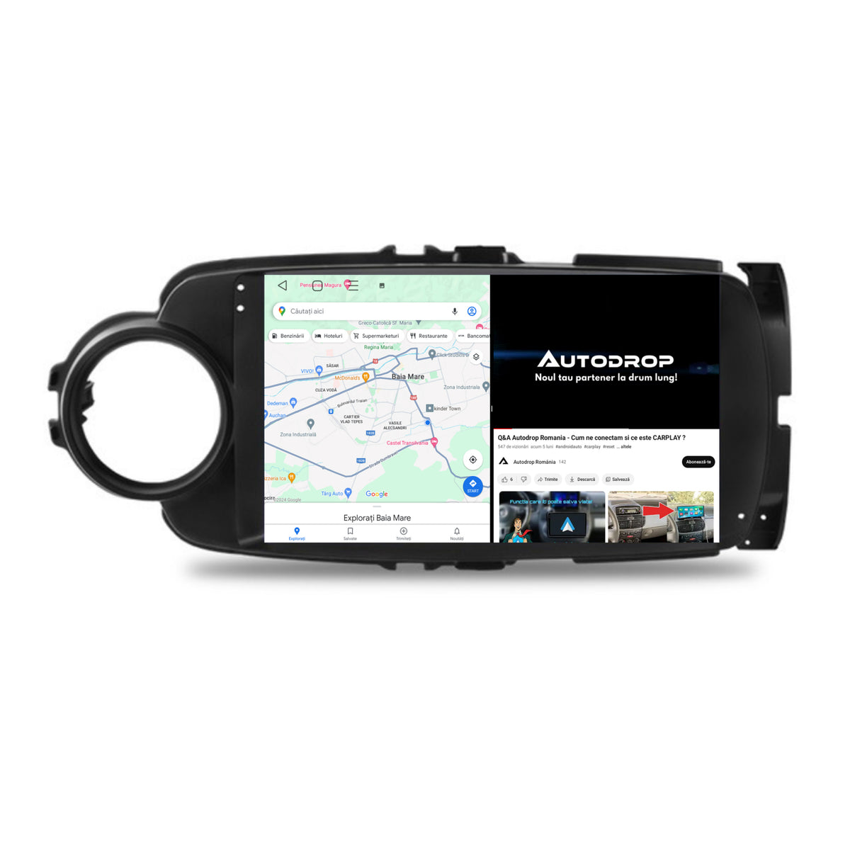 Navigatie Toyota Yaris (2010-2018), Android, A-Octacore / 4GB RAM + 64GB ROM, 9 Inch - AD-BGA9004+AD-BGRKIT104B