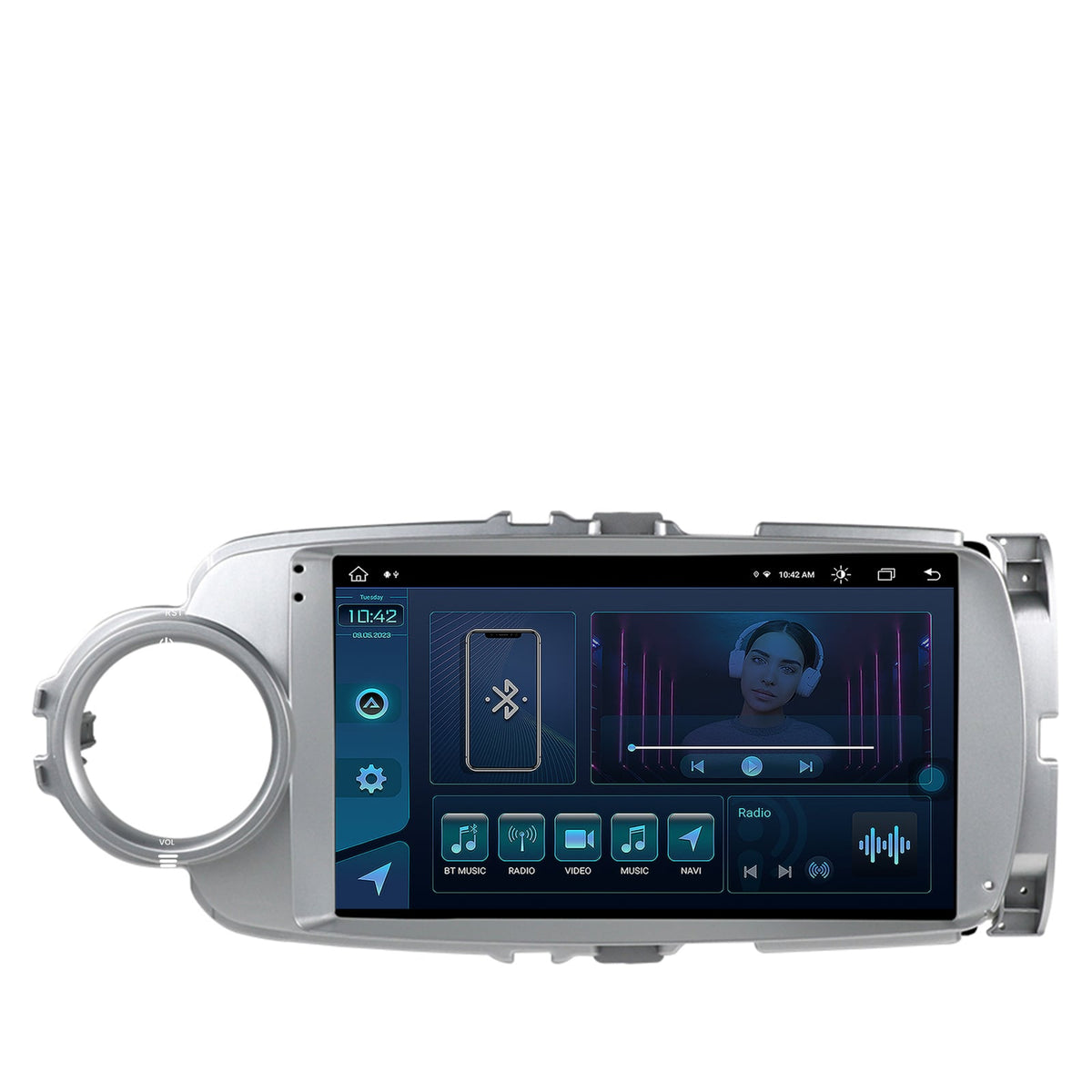 Navigatie Toyota Yaris (2010-2018), Android, X-Octacore / 8GB RAM + 256GB ROM, 9.5 Inch - AD-BGX9008+AD-BGRKIT104