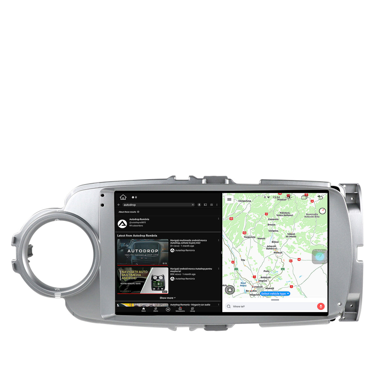 Navigatie Toyota Yaris (2010-2018), Android, X-Octacore / 8GB RAM + 256GB ROM, 9.5 Inch - AD-BGX9008+AD-BGRKIT104