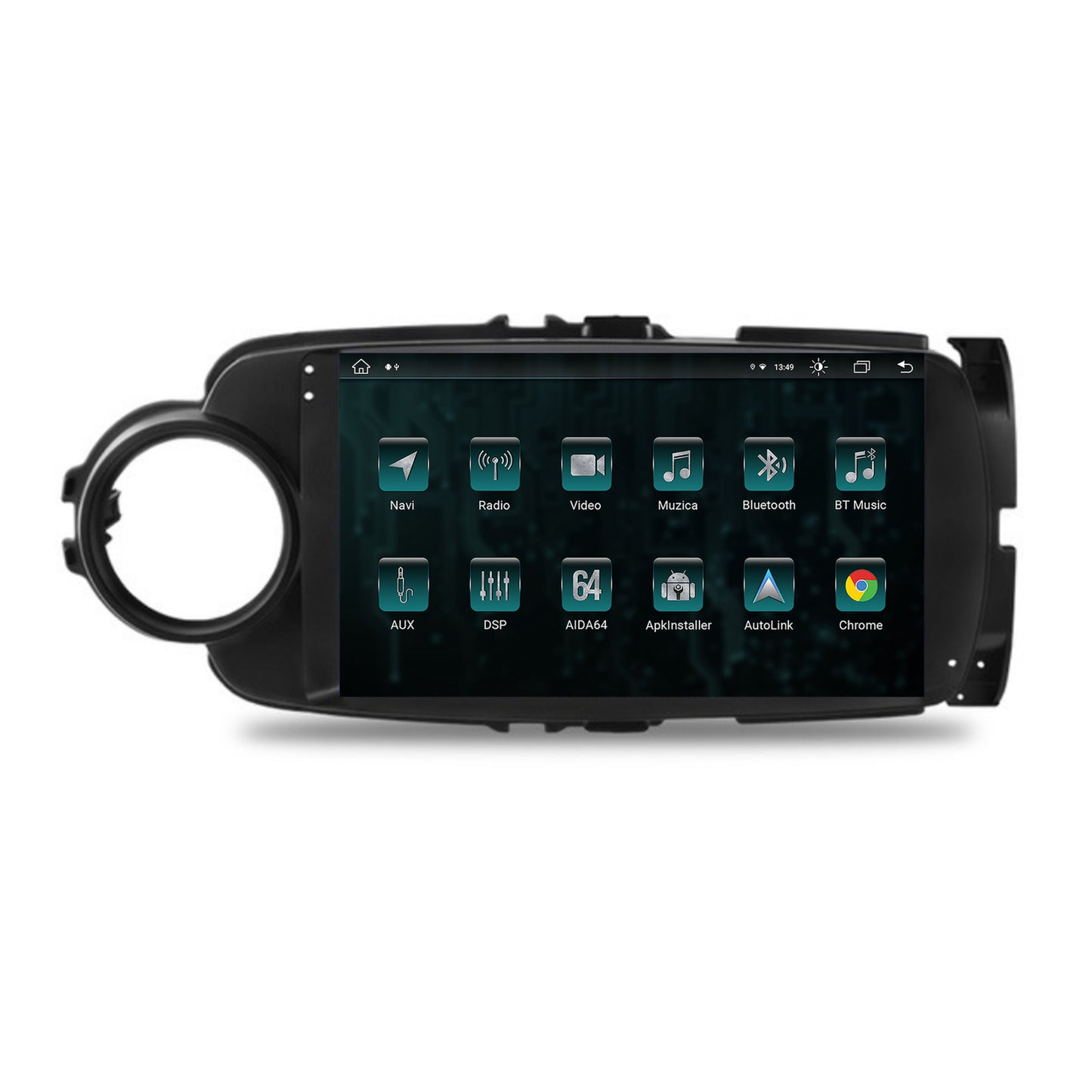 Navigatie Toyota Yaris (2010-2018), Android, Z-Octacore / 8GB RAM + 256GB ROM, 9 Inch - AD-BGZ9008+AD-BGRKIT104B