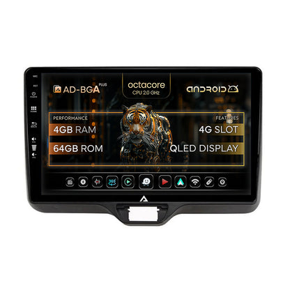Navigatie Toyota Yaris (2020+), Android, A-Octacore / 4GB RAM + 64GB ROM, 10.1 Inch - AD-BGA10004+AD-BGRKIT105