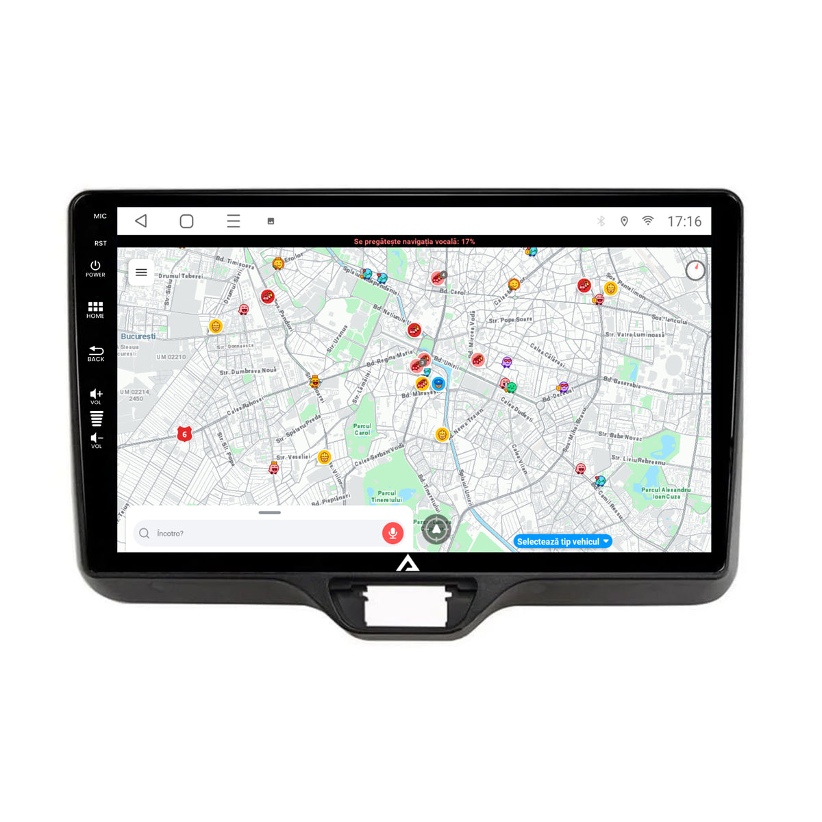 Navigatie Toyota Yaris (2020+), Android, A-Octacore / 4GB RAM + 64GB ROM, 10.1 Inch - AD-BGA10004+AD-BGRKIT105