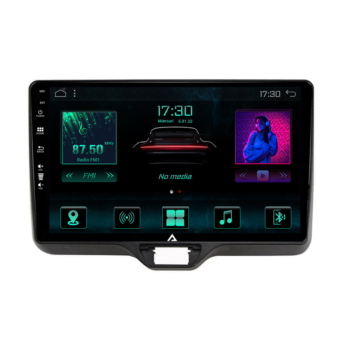 Navigatie Toyota Yaris (2020+), Android, A-Octacore / 4GB RAM + 64GB ROM, 10.1 Inch - AD-BGA10004+AD-BGRKIT105