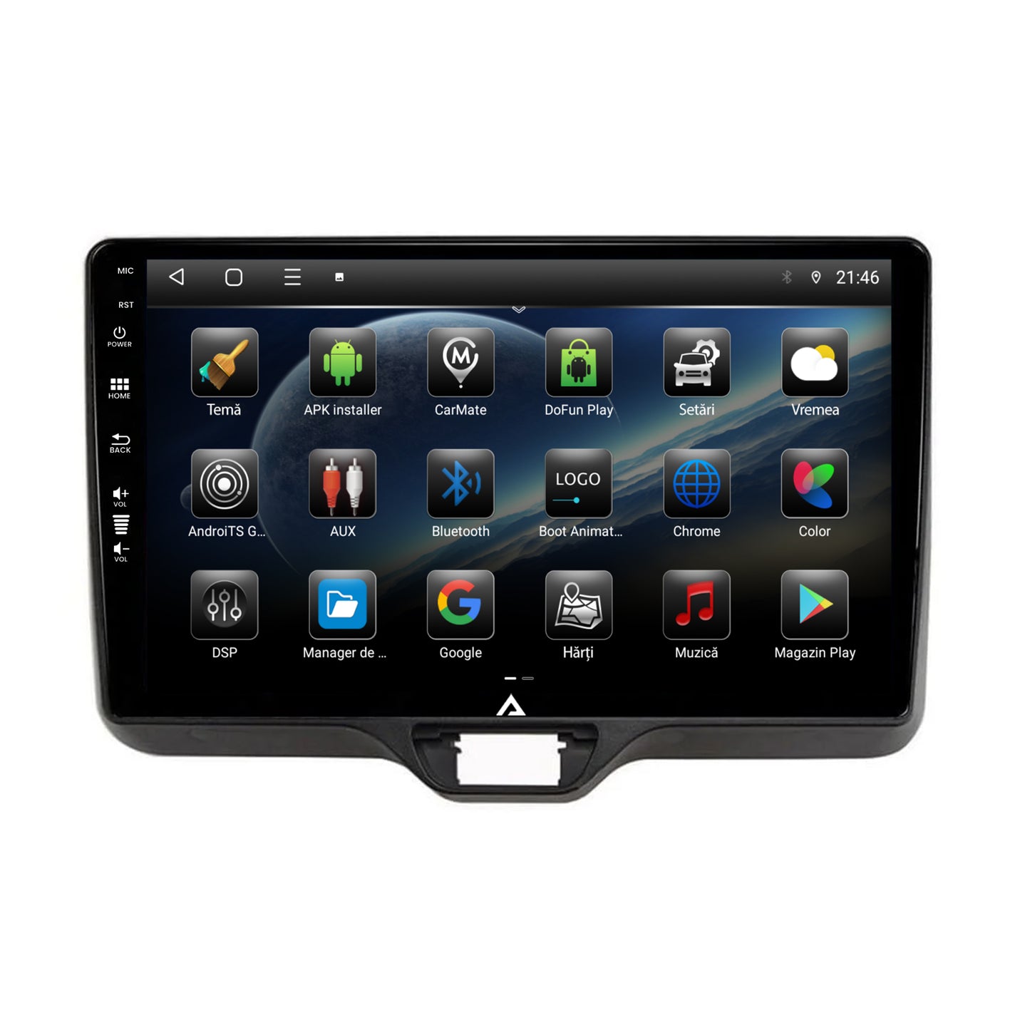 Navigatie Toyota Yaris (2020+), Android, E-Octacore / 2GB RAM + 32GB ROM, 10.1 Inch - AD-BGE10002+AD-BGRKIT105
