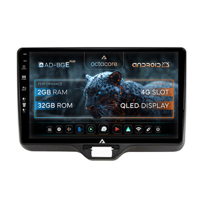 Navigatie Toyota Yaris (2020+), Android, E-Octacore / 2GB RAM + 32GB ROM, 10.1 Inch - AD-BGE10002+AD-BGRKIT105