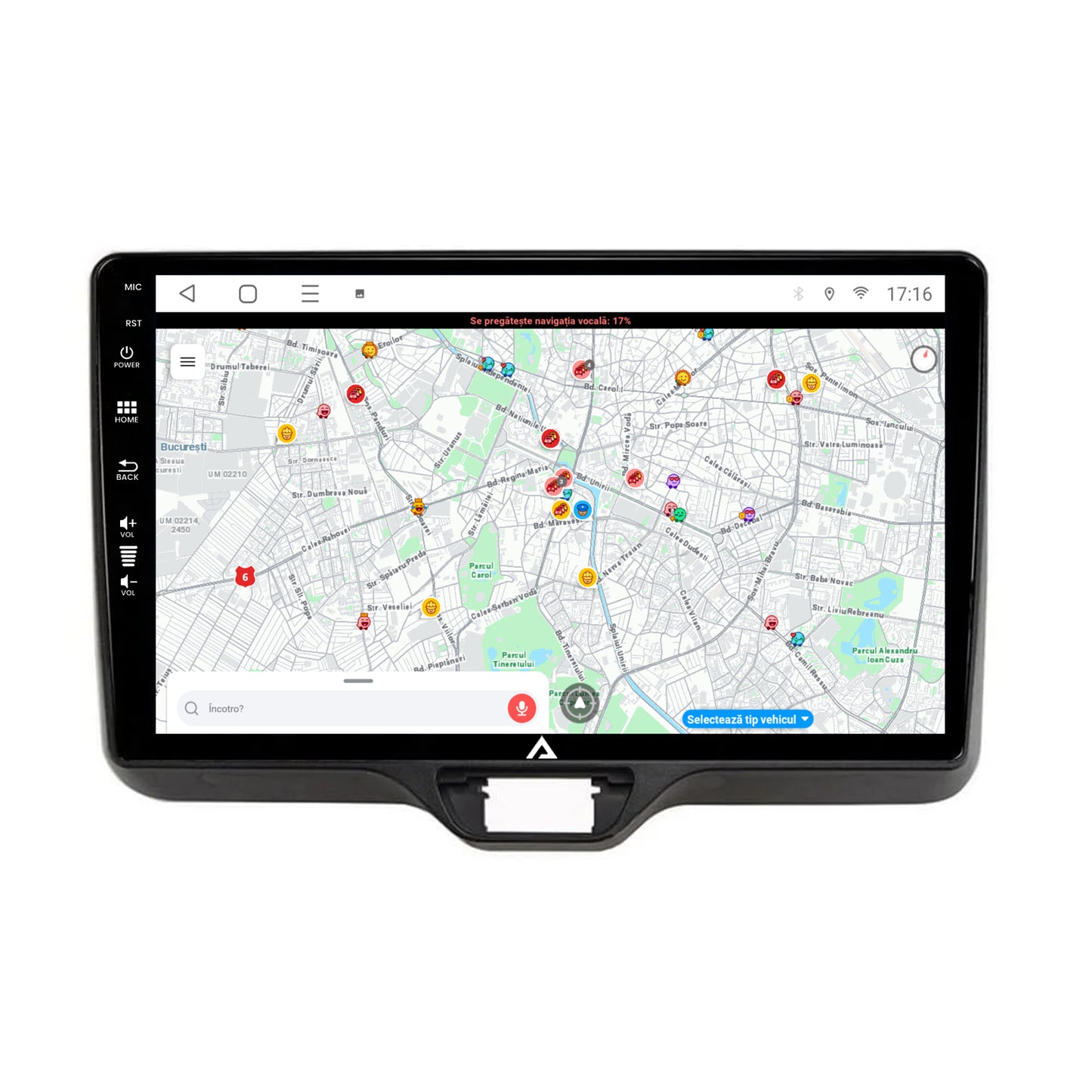 Navigatie Toyota Yaris (2020+), Android, P-Octacore / 2GB RAM + 32GB ROM, 10.1 Inch - AD-BGP10002+AD-BGRKIT105