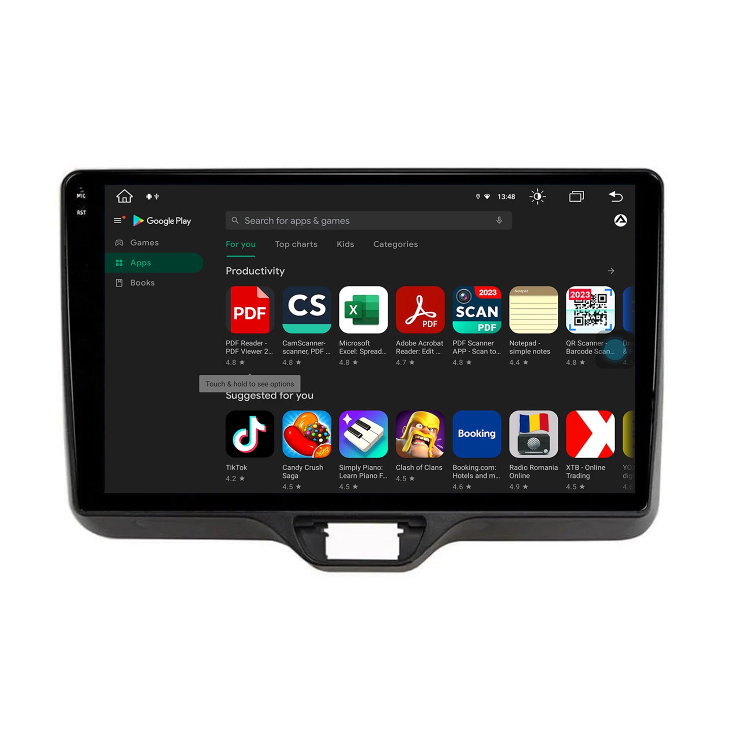 Navigatie Toyota Yaris (2020+), Android, X-Octacore / 8GB RAM + 256GB ROM, 10.36 Inch - AD-BGX10008+AD-BGRKIT105