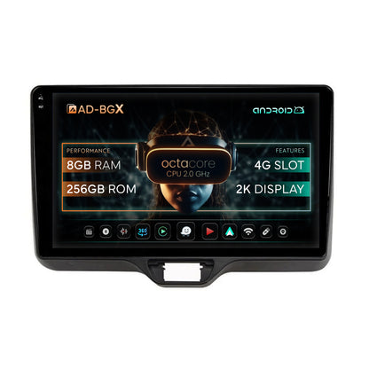 Navigatie Toyota Yaris (2020+), Android, X-Octacore / 8GB RAM + 256GB ROM, 10.36 Inch - AD-BGX10008+AD-BGRKIT105