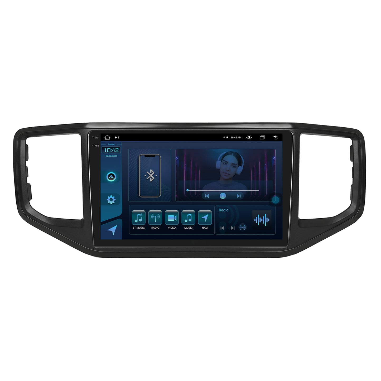 Navigatie Volkswagen Amarok (2017-2021), Android, X-Octacore / 8GB RAM + 256GB ROM, 9.5 Inch - AD-BGX9008+AD-BGRKIT030