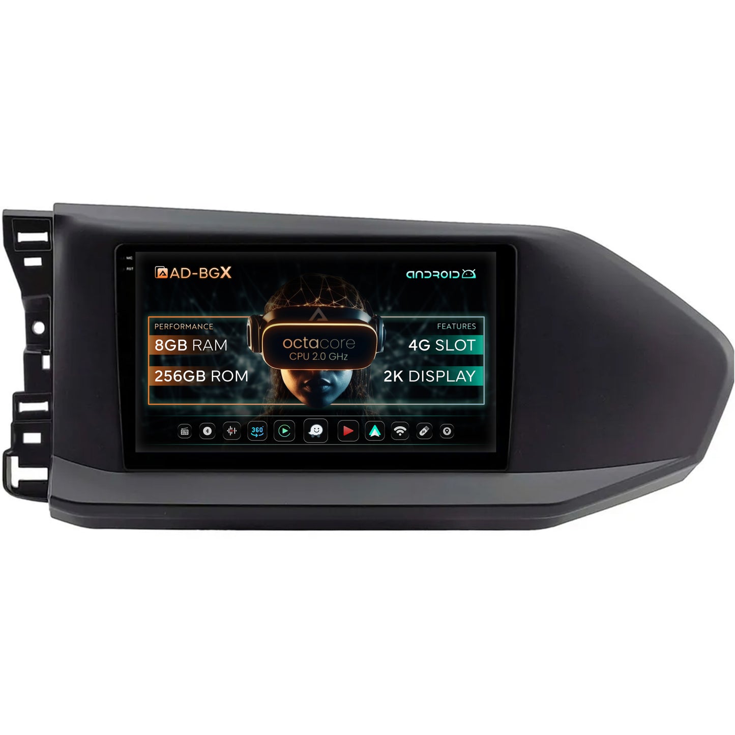Navigatie Volkswagen Caddy (2023+), Android, X-Octacore / 8GB RAM + 256GB ROM, 9.5 Inch - AD-BGX9008+AD-BGRKIT031