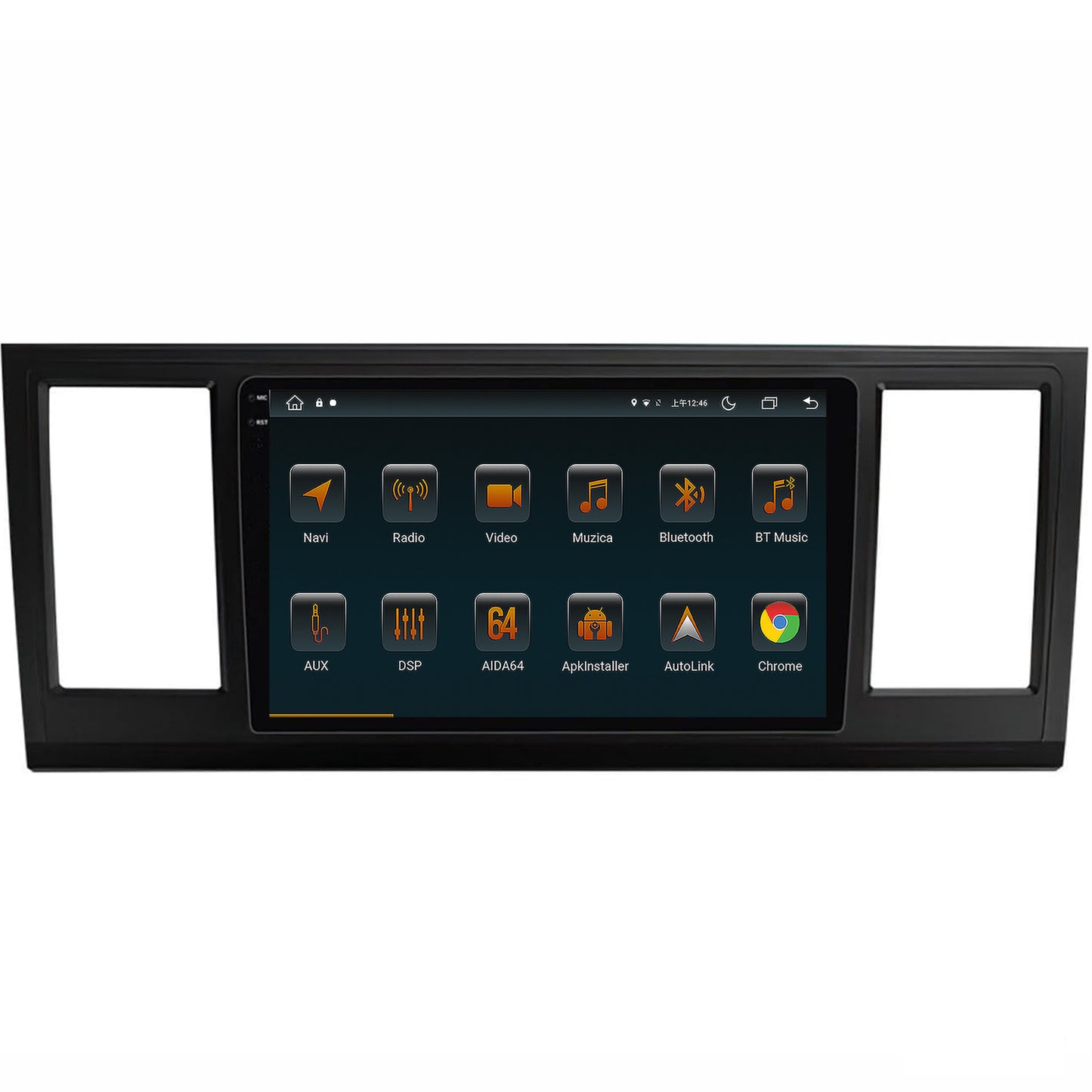 Navigatie Volkswagen Transporter / Caravelle / Multivan T6 (2015+), Android, V-Octacore / 4GB RAM + 64GB ROM, 9.5 Inch - AD-BGV9004+AD-BGRKIT056V2