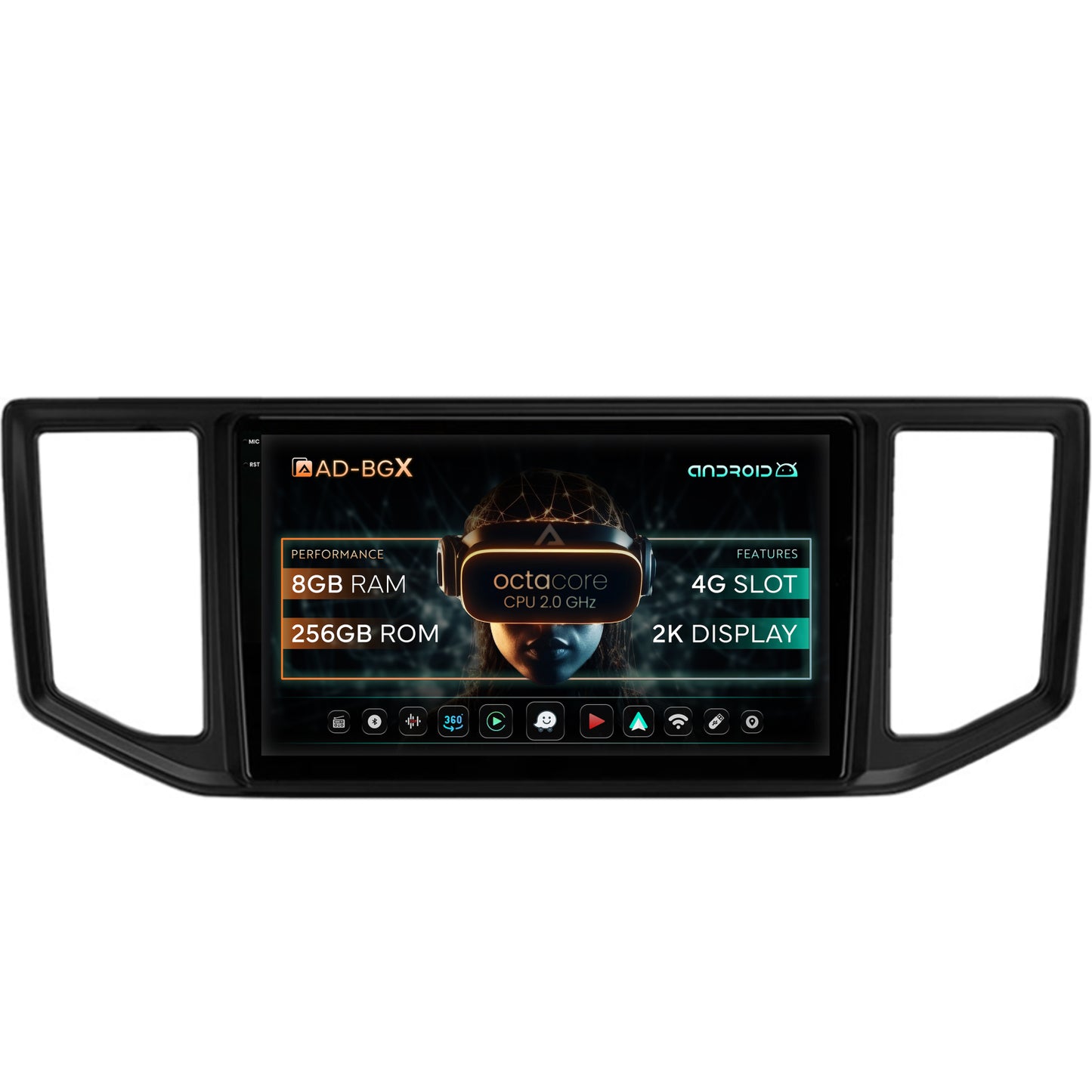 Navigatie Volkswagen Crafter (2017+), Android, X-Octacore / 8GB RAM + 256GB ROM, 10.36 Inch - AD-BGX10008+AD-BGRKIT056