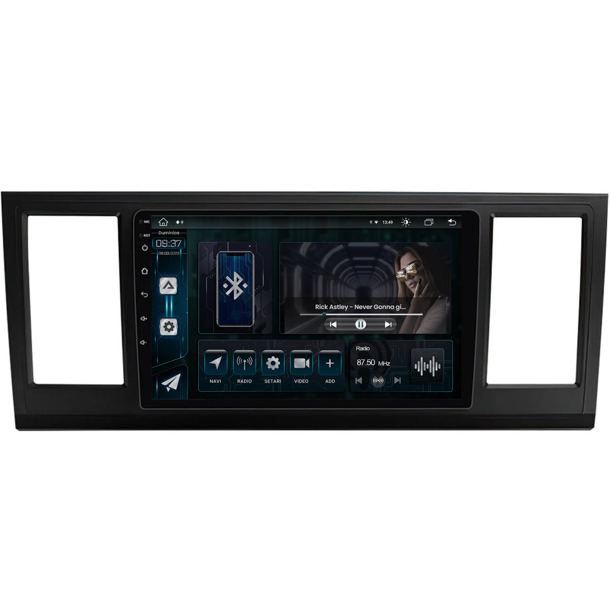 Navigatie Volkswagen Transporter / Caravelle / Multivan T6 (2015+), Android, Z-Octacore / 8GB RAM + 256GB ROM, 10.1 Inch - AD-BGZ9008+AD-BGRKIT056V2