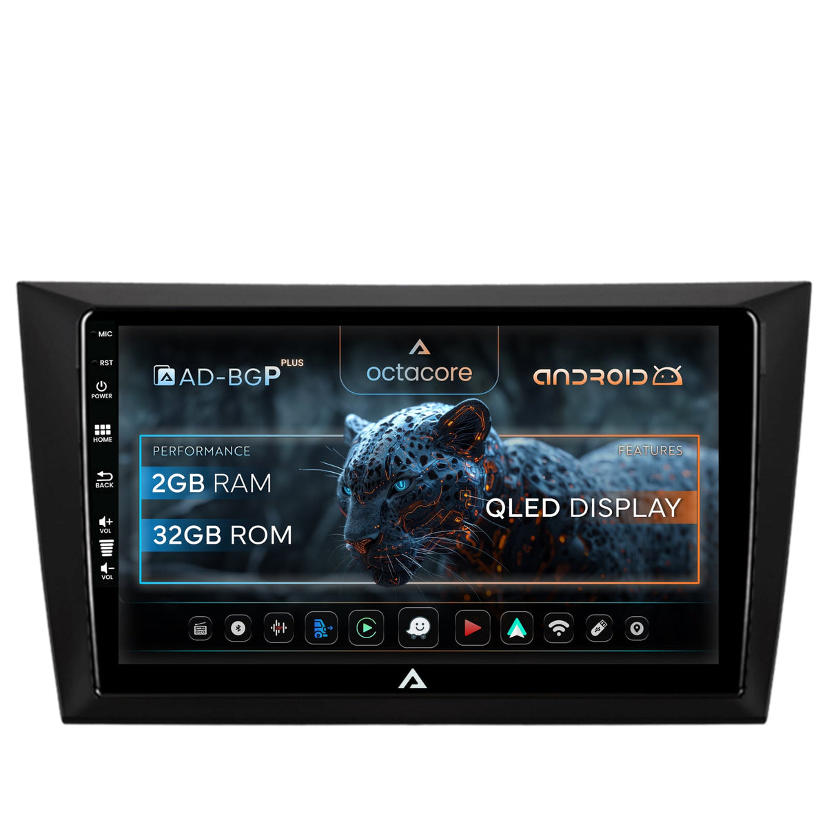 Navigatie Volkswagen Golf 6, Android, P-Octacore / 2GB RAM + 32GB ROM, 9 Inch - AD-BGP9002+AD-BGRKIT024V2