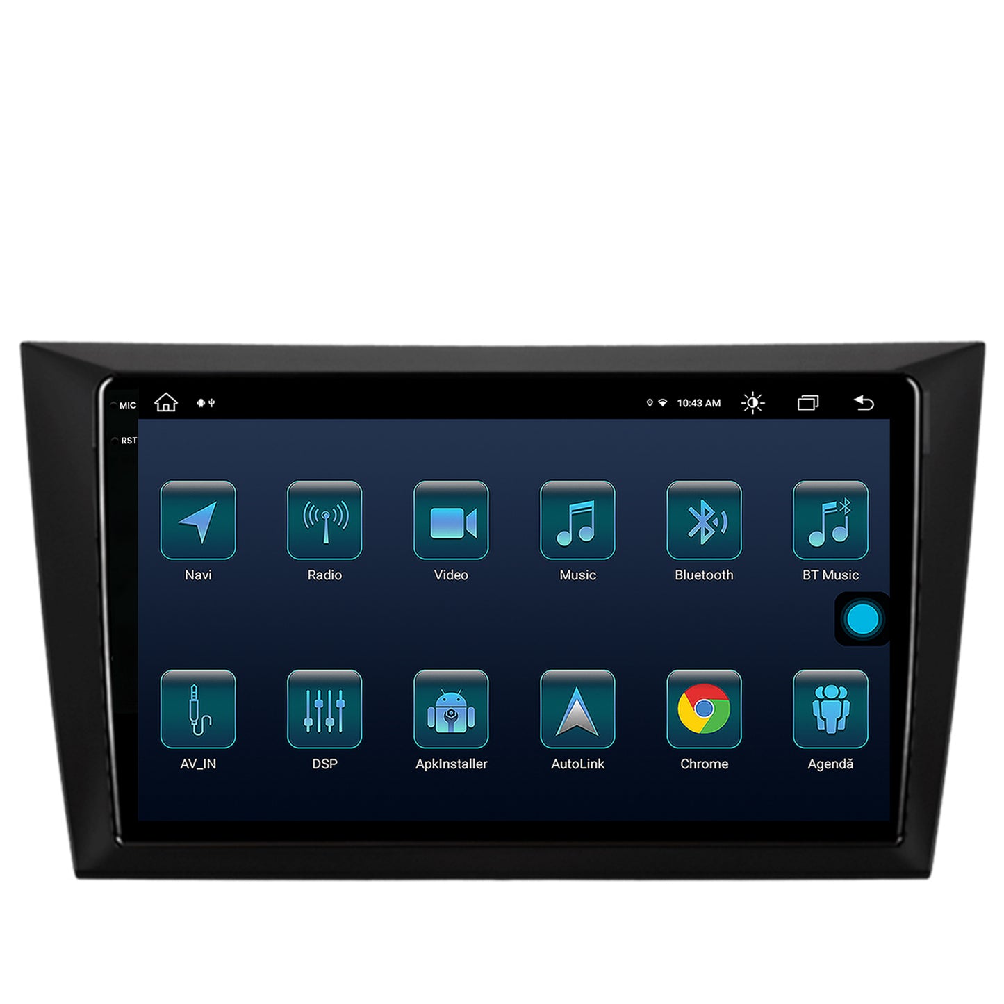 Navigatie Volkswagen Golf 6, Android, X-Octacore / 8GB RAM + 256GB ROM, 9.5 Inch - AD-BGX9008+AD-BGRKIT024V2
