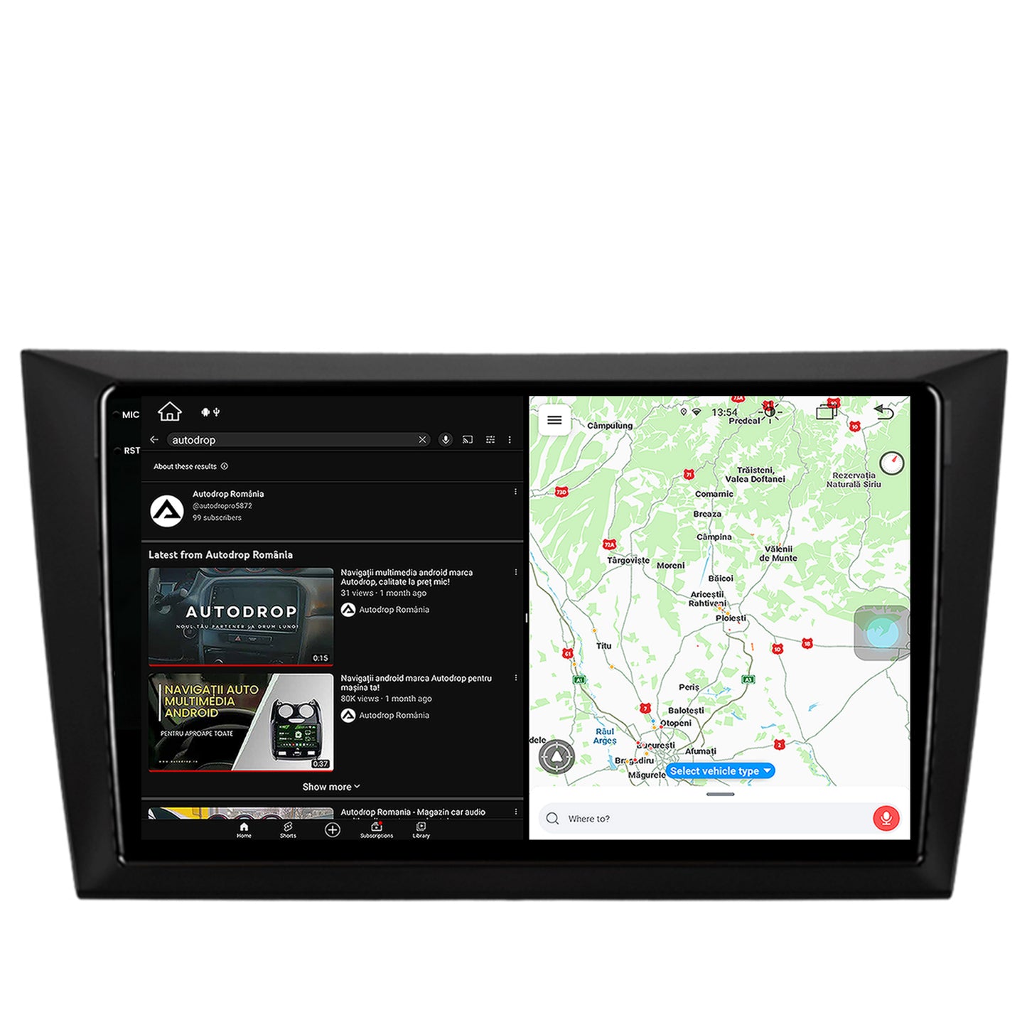 Navigatie Volkswagen Golf 6, Android, X-Octacore / 8GB RAM + 256GB ROM, 9.5 Inch - AD-BGX9008+AD-BGRKIT024V2