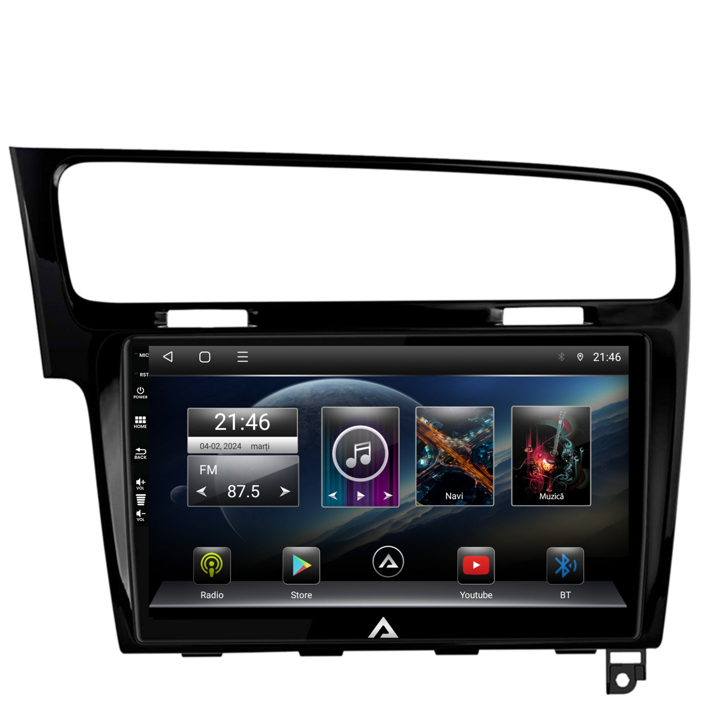 Navigatie Volkswagen Golf 7, Android, E-Octacore / 2GB RAM + 32GB ROM, 10.1 Inch - AD-BGE10002+AD-BGRKIT023B