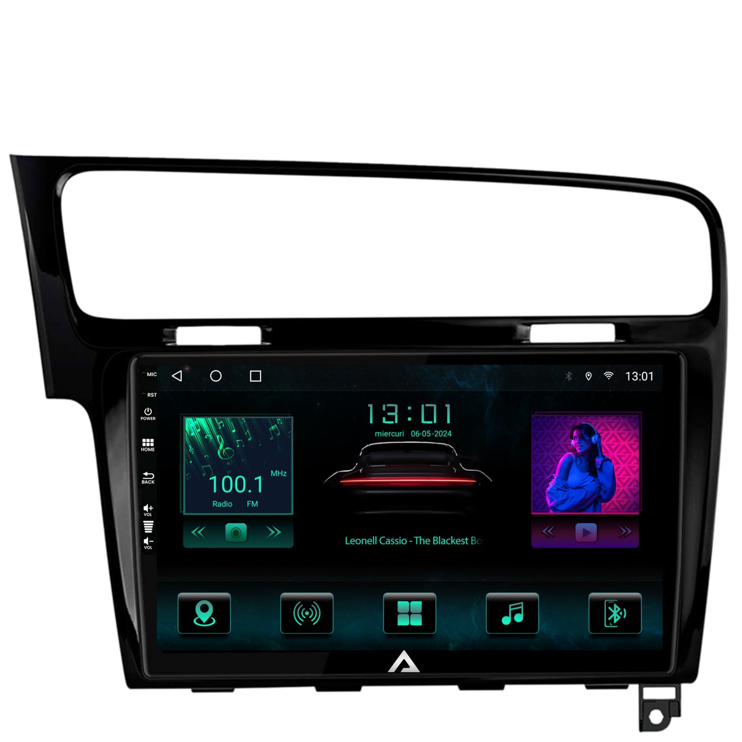 Navigatie Volkswagen Golf 7, Android, A-Octacore / 4GB RAM + 64GB ROM, 10.1 Inch - AD-BGA10004+AD-BGRKIT023B