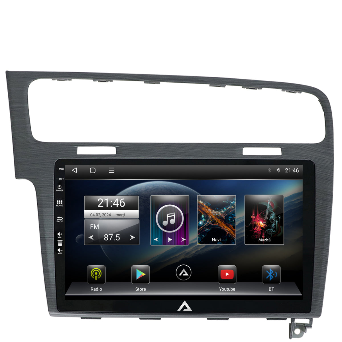 Navigatie Volkswagen Golf 7, Android, E-Octacore / 2GB RAM + 32GB ROM, 10.1 Inch - AD-BGE10002+AD-BGRKIT023A