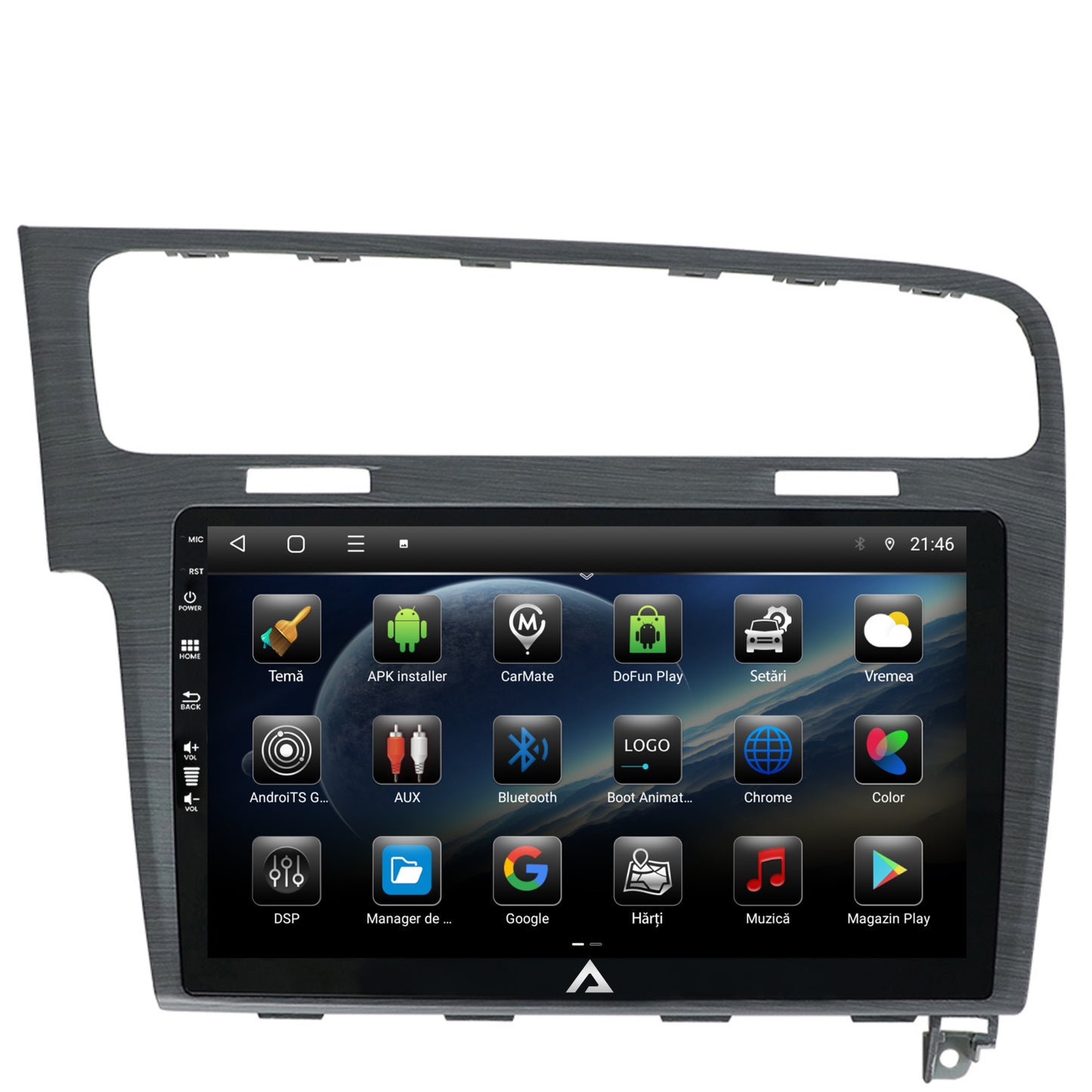 Navigatie Volkswagen Golf 7, Android, E-Octacore / 2GB RAM + 32GB ROM, 10.1 Inch - AD-BGE10002+AD-BGRKIT023A