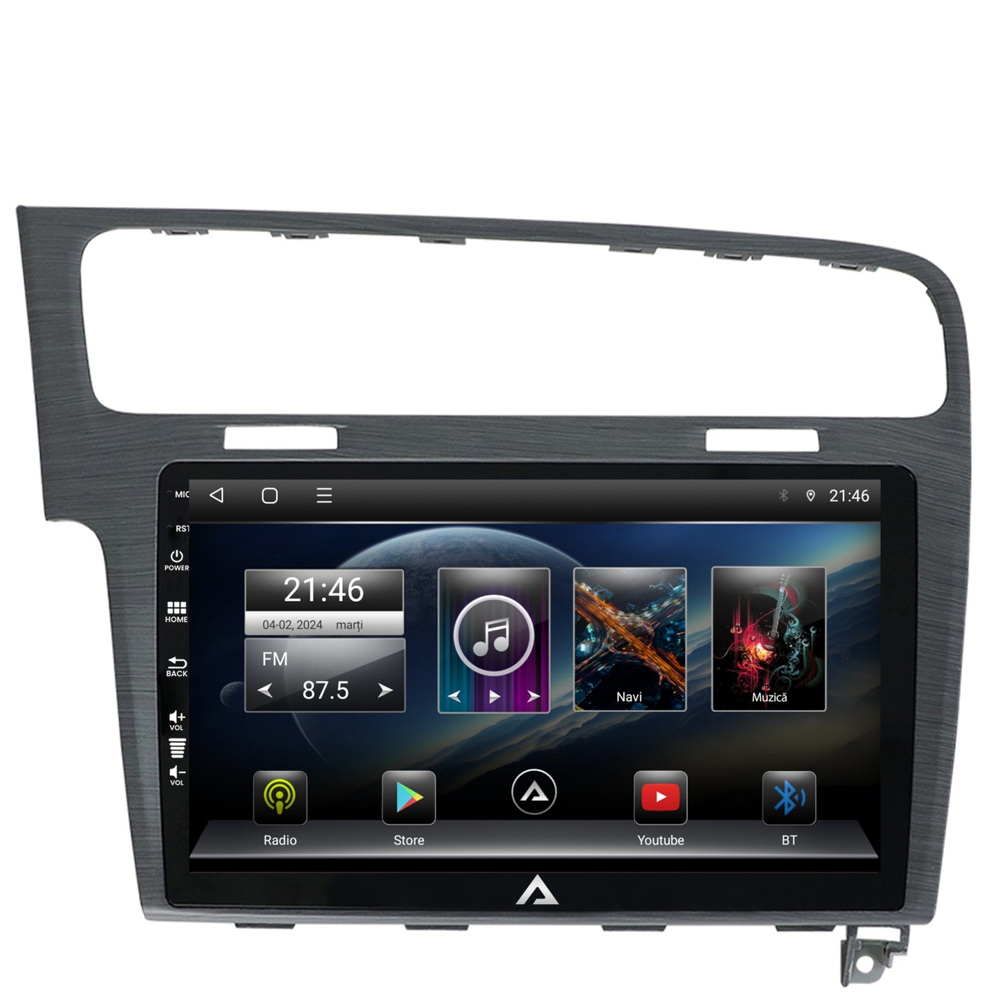 Navigatie Volkswagen Golf 7, Android, P-Octacore / 2GB RAM + 32GB ROM, 10.1 Inch - AD-BGP10002+AD-BGRKIT023A