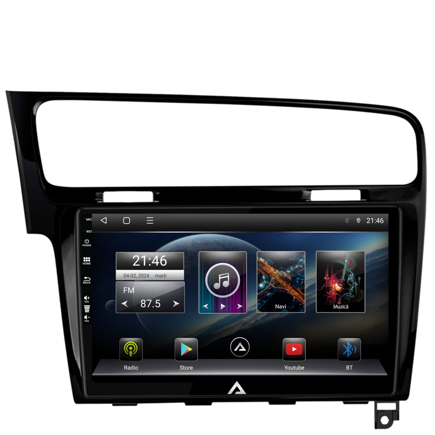 Navigatie Volkswagen Golf 7, Android, P-Octacore / 2GB RAM + 32GB ROM, 10.1 Inch - AD-BGP10002+AD-BGRKIT023B