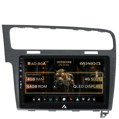 Navigatie Volkswagen Golf 7, Android, A-Octacore / 4GB RAM + 64GB ROM, 10.1 Inch - AD-BGA10004+AD-BGRKIT023A