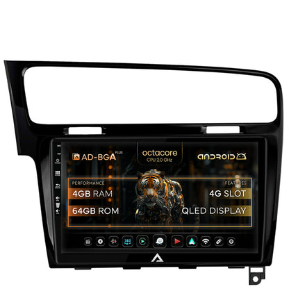 Navigatie Volkswagen Golf 7, Android, A-Octacore / 4GB RAM + 64GB ROM, 10.1 Inch - AD-BGA10004+AD-BGRKIT023B