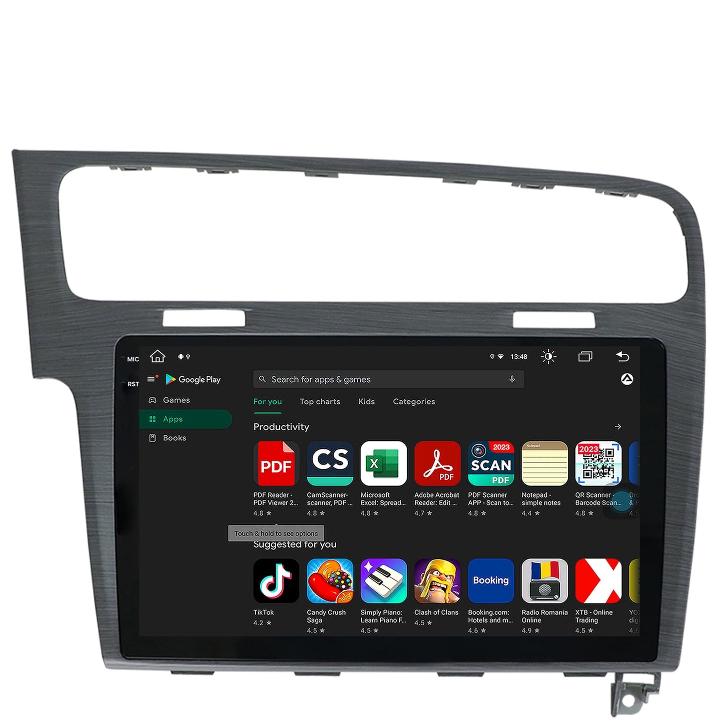 Navigatie Volkswagen GOLF 7, Android, V-Octacore / 4GB RAM + 64GB ROM, 10.36 Inch - AD-BGV10004+AD-BGRKIT023A