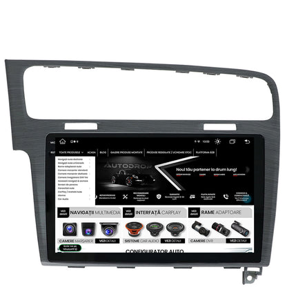 Navigatie Volkswagen GOLF 7, Android, V-Octacore / 4GB RAM + 64GB ROM, 10.36 Inch - AD-BGV10004+AD-BGRKIT023A