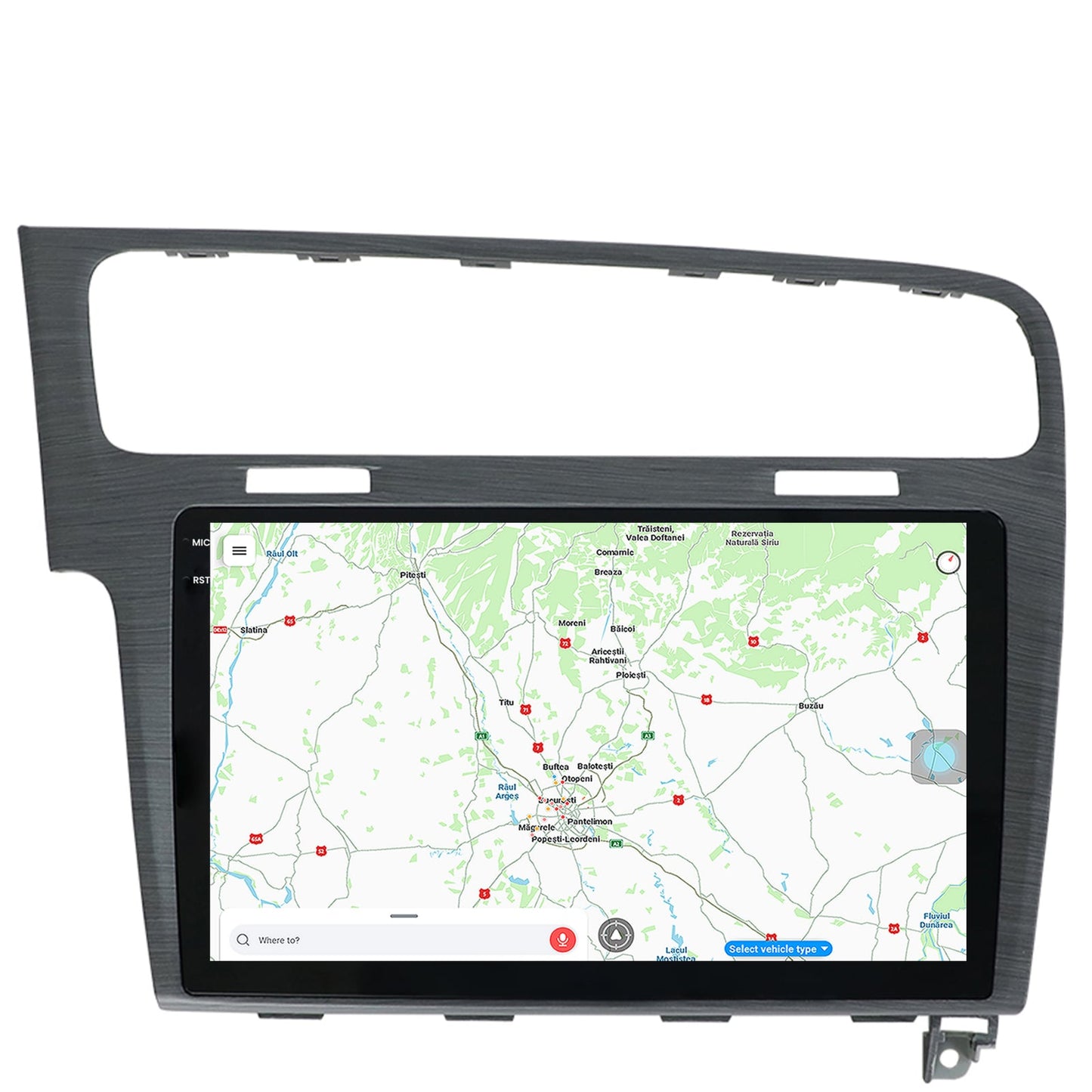 Navigatie Volkswagen GOLF 7, Android, V-Octacore / 4GB RAM + 64GB ROM, 10.36 Inch - AD-BGV10004+AD-BGRKIT023A