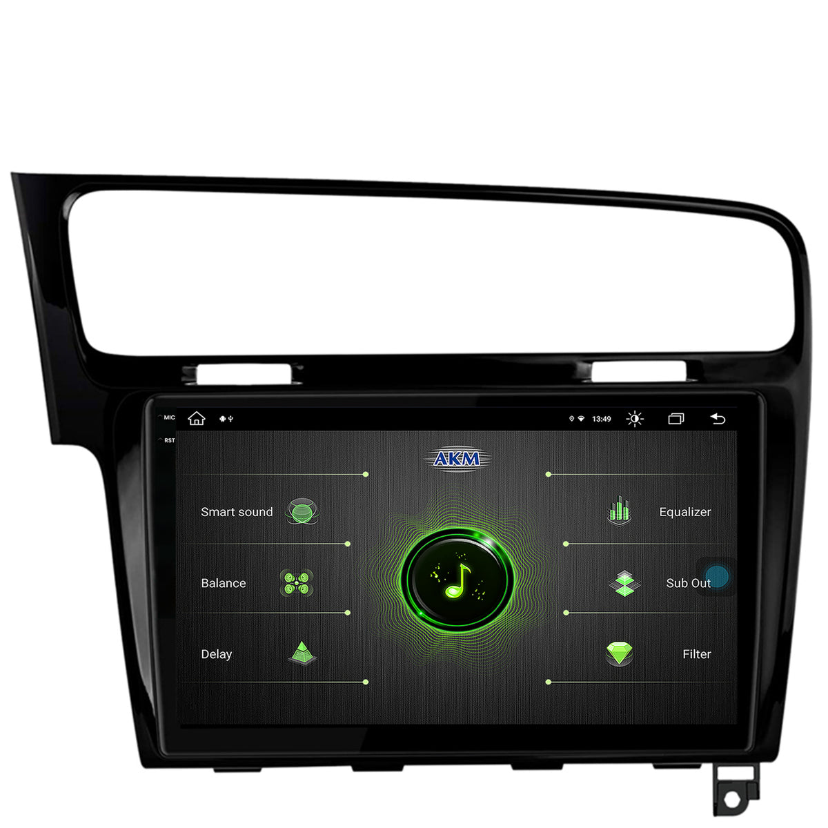 Navigatie Volkswagen GOLF 7, Android, V-Octacore / 4GB RAM + 64GB ROM, 10.36 Inch - AD-BGV10004+AD-BGRKIT023B
