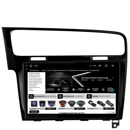 Navigatie Volkswagen GOLF 7, Android, V-Octacore / 4GB RAM + 64GB ROM, 10.36 Inch - AD-BGV10004+AD-BGRKIT023B