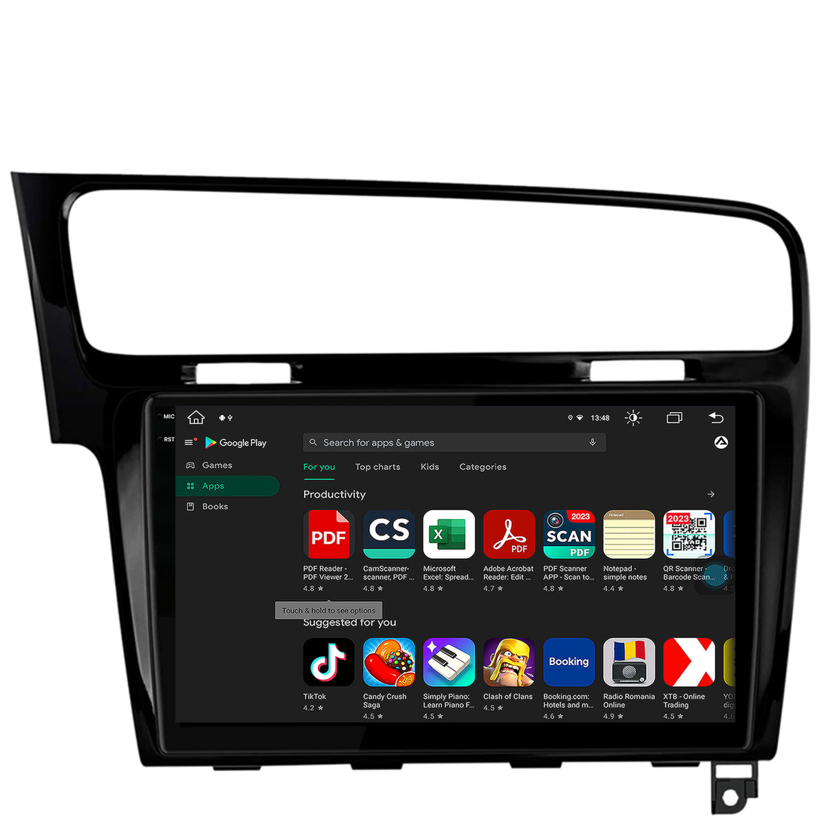 Navigatie Volkswagen GOLF 7, Android, V-Octacore / 4GB RAM + 64GB ROM, 10.36 Inch - AD-BGV10004+AD-BGRKIT023B