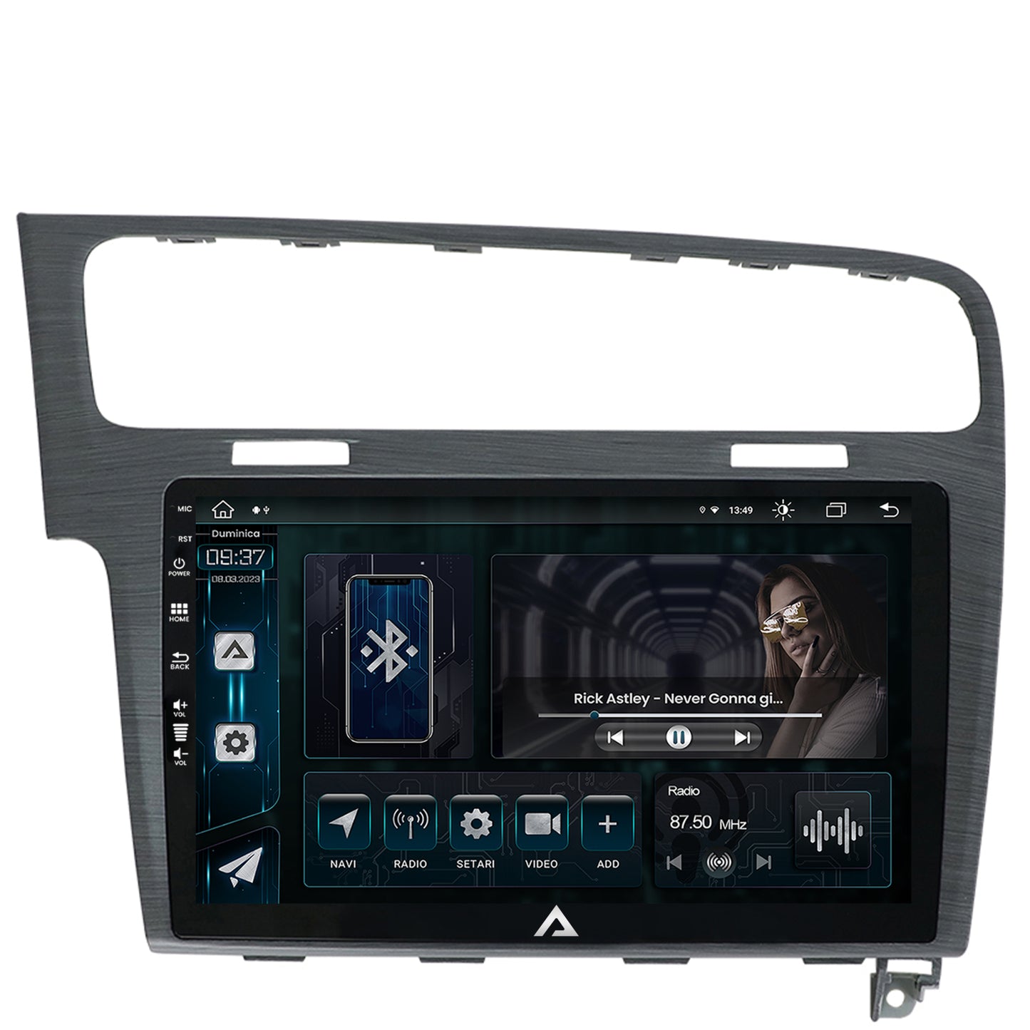 Navigatie Volkswagen GOLF 7, Android, Z-Octacore / 8GB RAM + 256GB ROM, 10.1 Inch - AD-BGZ10008+AD-BGRKIT023A