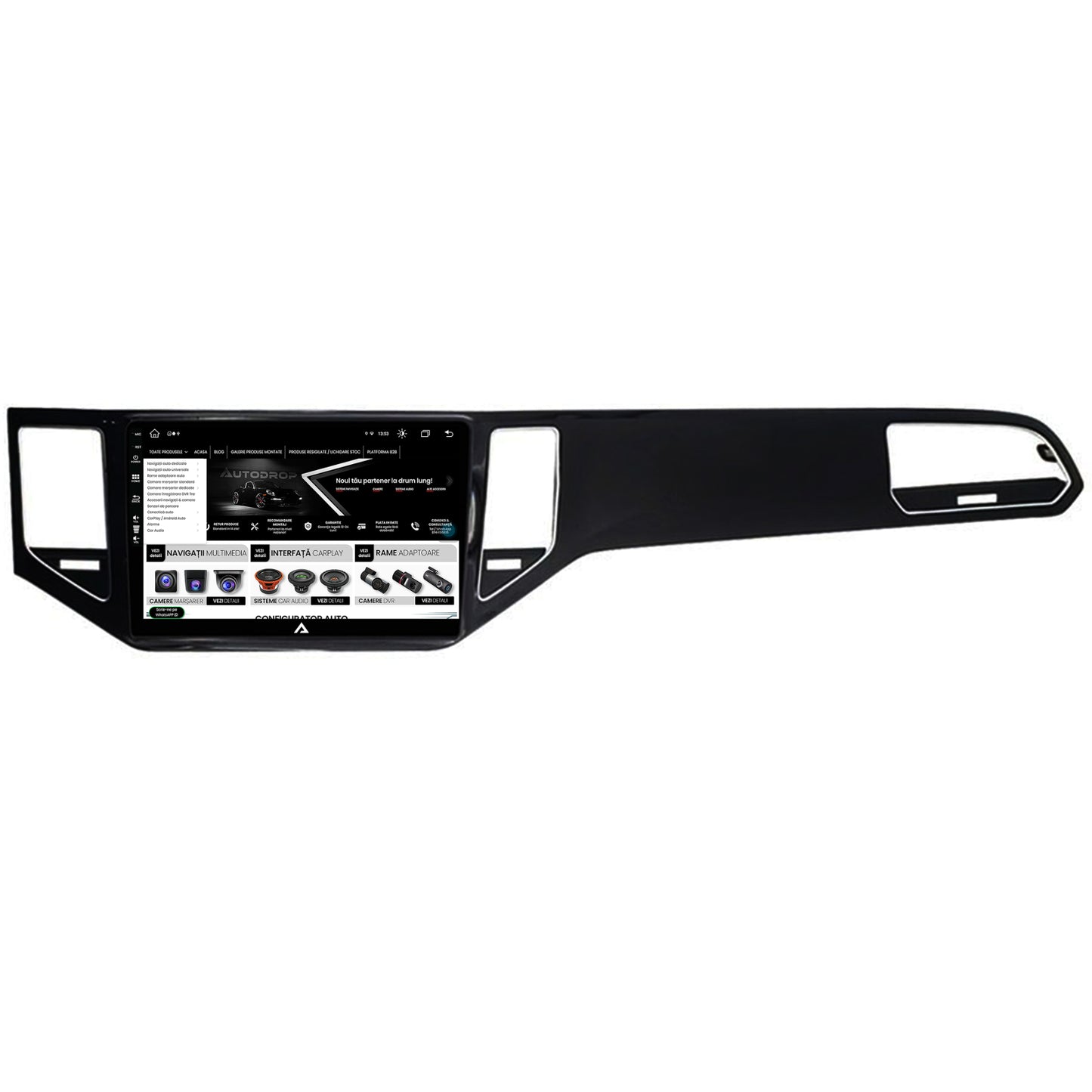 Navigatie Volkswagen Golf Sportsvan (2014-2020), Android, Z-Octacore / 8GB RAM + 256GB ROM, 10.1 Inch - AD-BGZ10008+AD-BGRKIT027