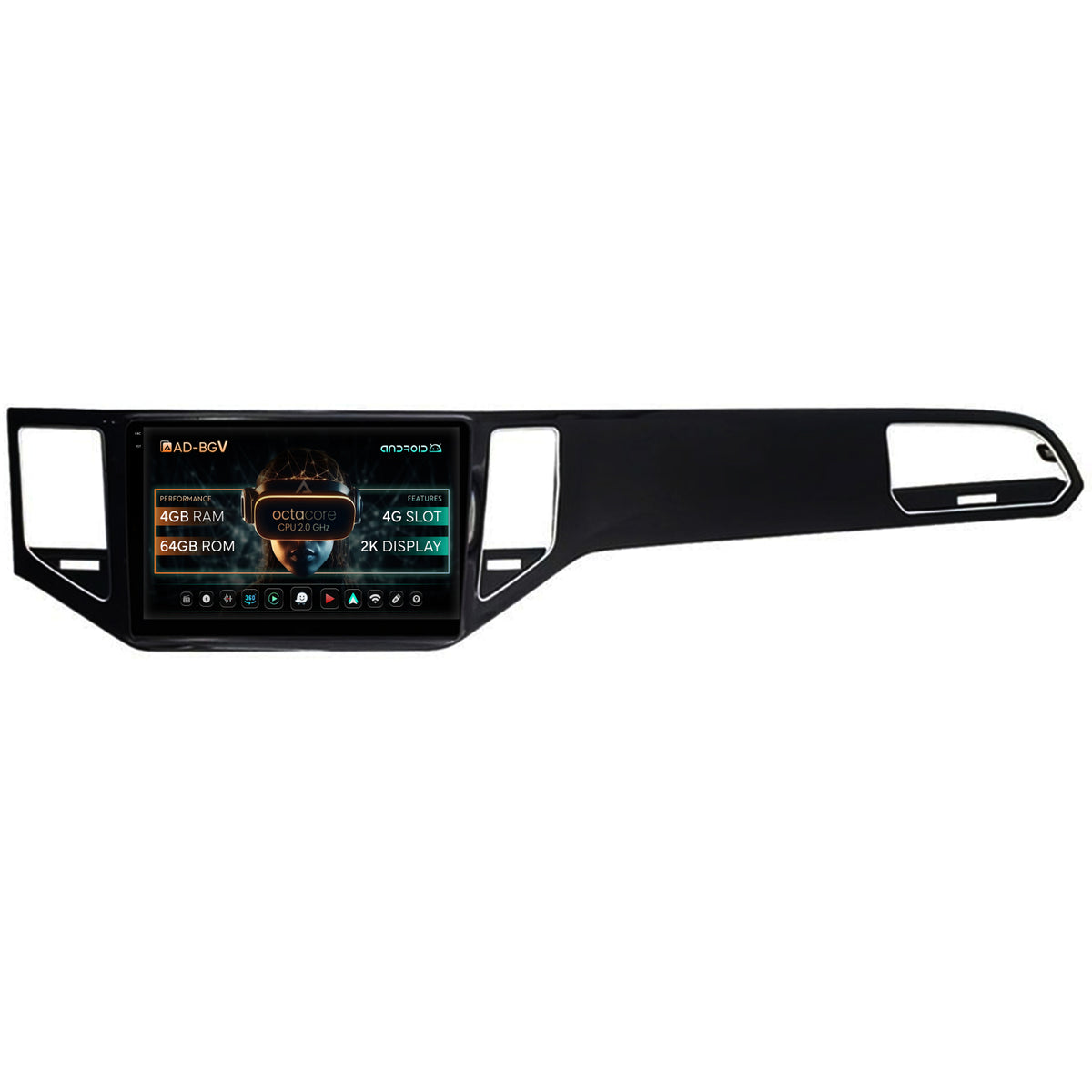 Navigatie Volkswagen Golf Sportsvan (2014-2020), Android, V-Octacore / 4GB RAM + 64GB ROM, 10.36 Inch - AD-BGV10004+AD-BGRKIT027
