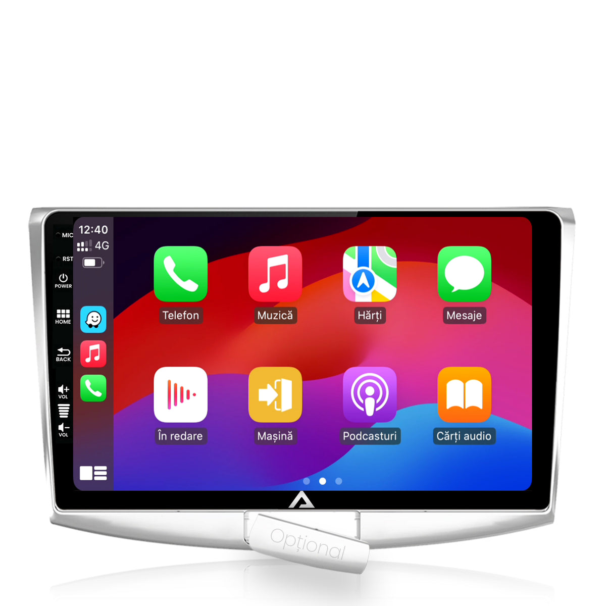 Navigatie Volkswagen Passat B6 / B7 / CC, Android, E-Octacore / 2GB RAM + 32GB ROM, 10.1 Inch - AD-BGE10002+AD-BGRKIT025