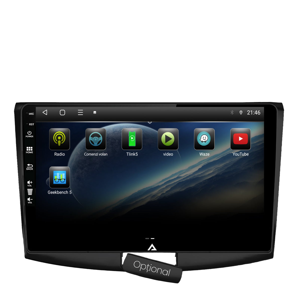Navigatie Volkswagen Passat B6 / B7 / CC, Android, E-Octacore / 2GB RAM + 32GB ROM, 10.1 Inch - AD-BGE10002+AD-BGRKIT025B