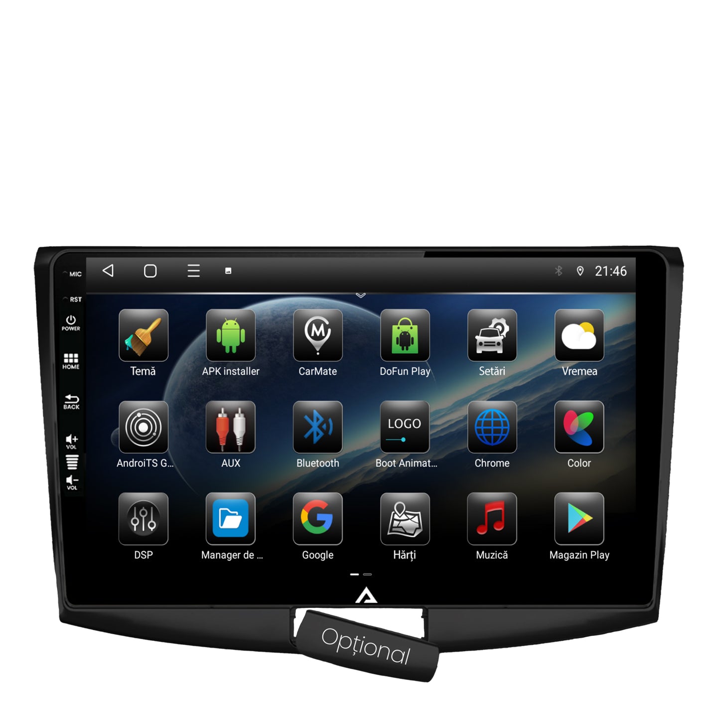 Navigatie Volkswagen Passat B6 / B7 / CC, Android, P-Octacore / 2GB RAM + 32GB ROM, 10.1 Inch - AD-BGP10002+AD-BGRKIT025B