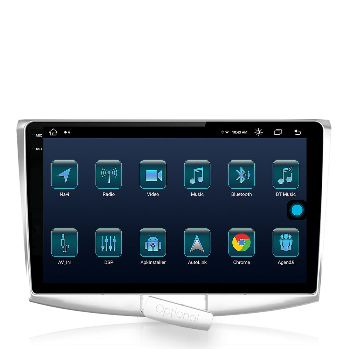 Navigatie Volkswagen Passat B6 / B7 / CC, Android, X-Octacore / 8GB RAM + 256GB ROM, 10.36 Inch - AD-BGX10008+AD-BGRKIT025