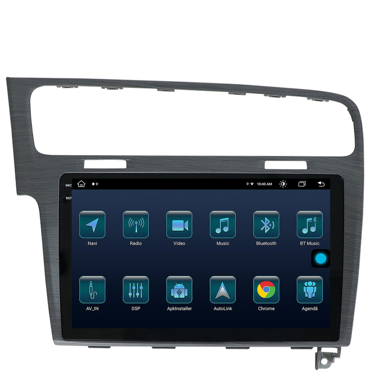 Navigatie Volkswagen GOLF 7, Android, X-Octacore / 8GB RAM + 256GB ROM, 10.36 Inch - AD-BGX10008+AD-BGRKIT023A