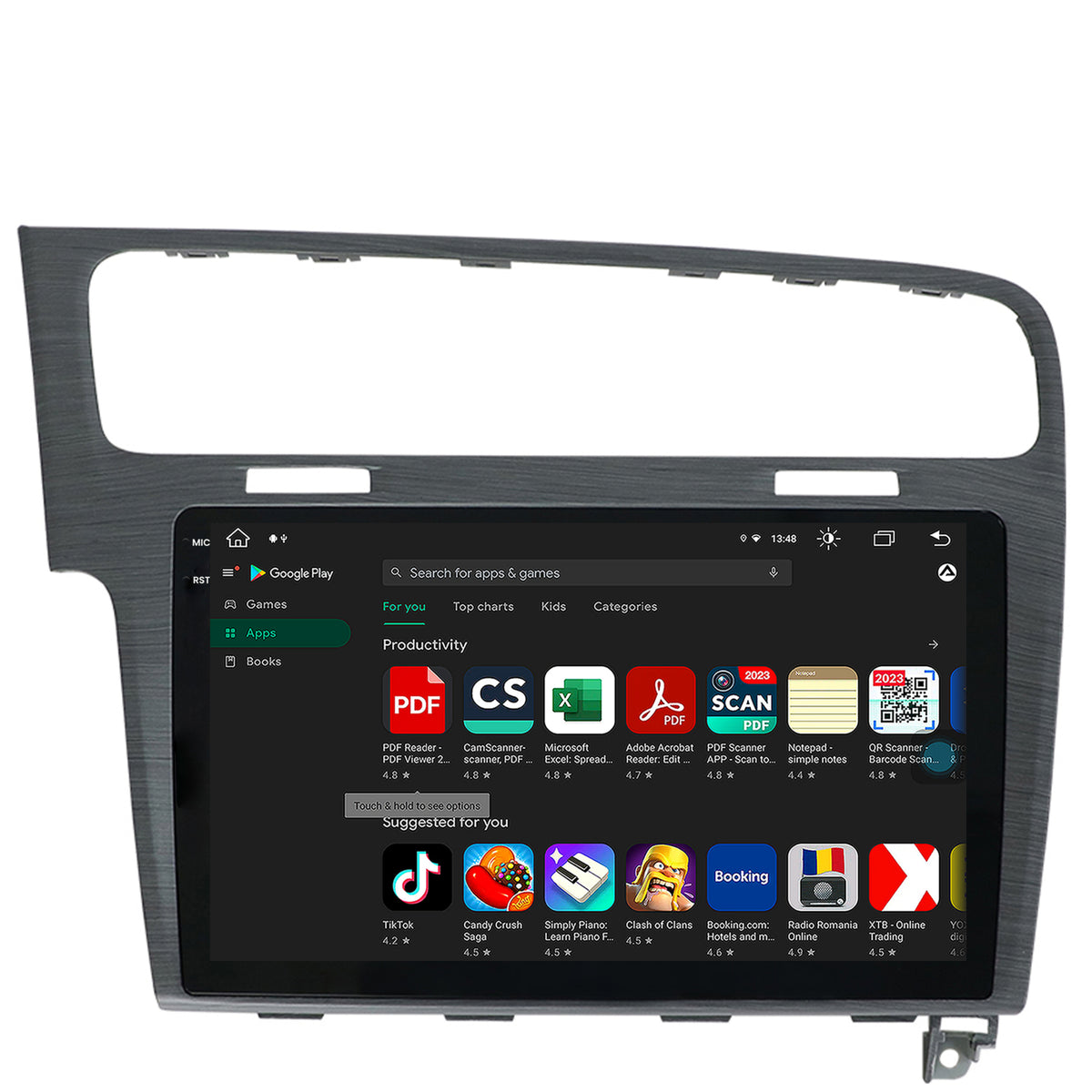 Navigatie Volkswagen GOLF 7, Android, X-Octacore / 8GB RAM + 256GB ROM, 10.36 Inch - AD-BGX10008+AD-BGRKIT023A