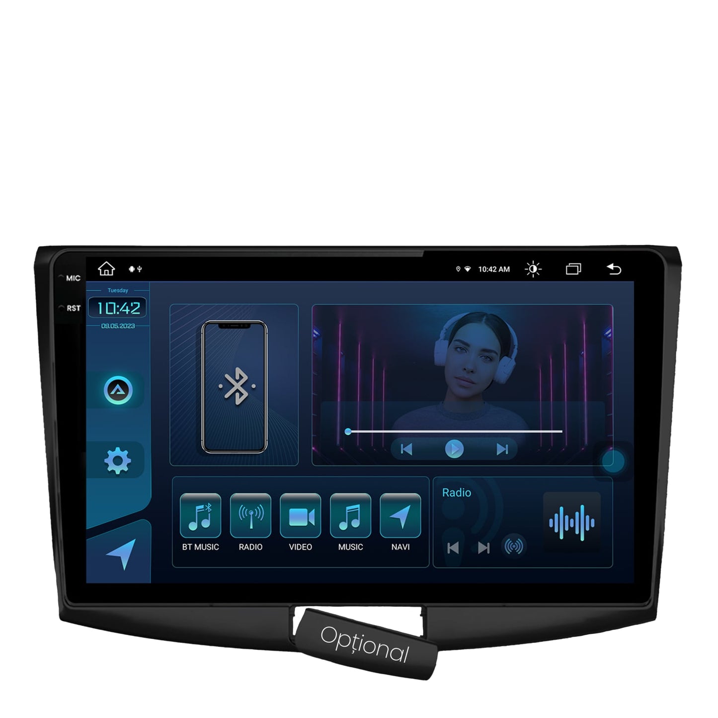 Navigatie Volkswagen Passat B6 / B7 / CC, Android, X-Octacore / 8GB RAM + 256GB ROM, 10.36 Inch - AD-BGX10008+AD-BGRKIT025B