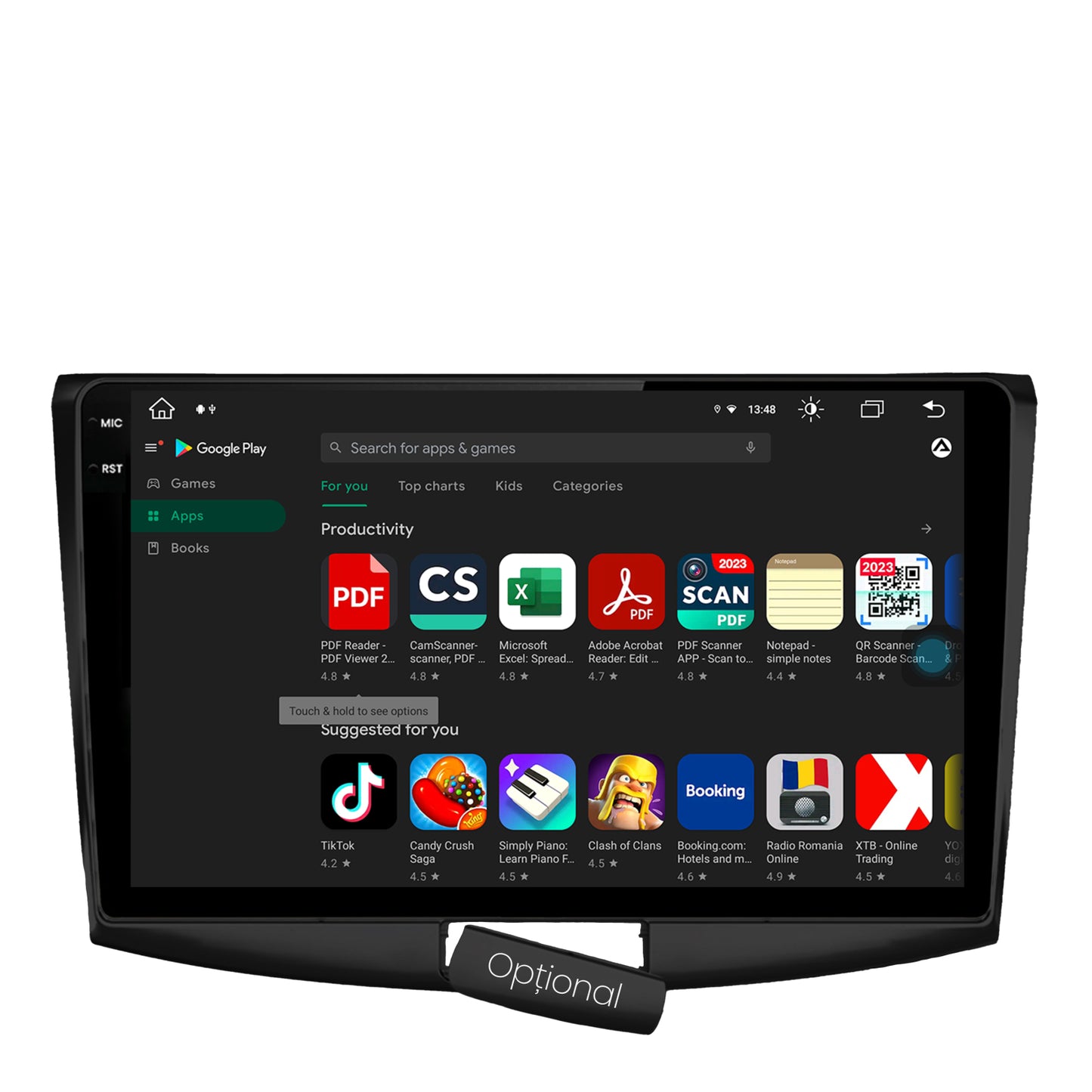 Navigatie Volkswagen Passat B6 / B7 / CC, Android, X-Octacore / 8GB RAM + 256GB ROM, 10.36 Inch - AD-BGX10008+AD-BGRKIT025B