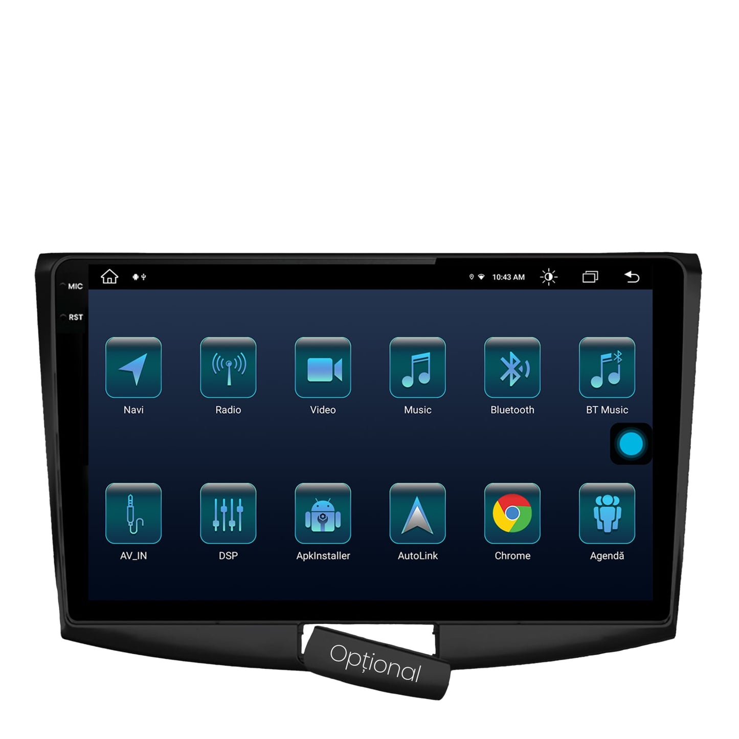 Navigatie Volkswagen Passat B6 / B7 / CC, Android, X-Octacore / 8GB RAM + 256GB ROM, 10.36 Inch - AD-BGX10008+AD-BGRKIT025B