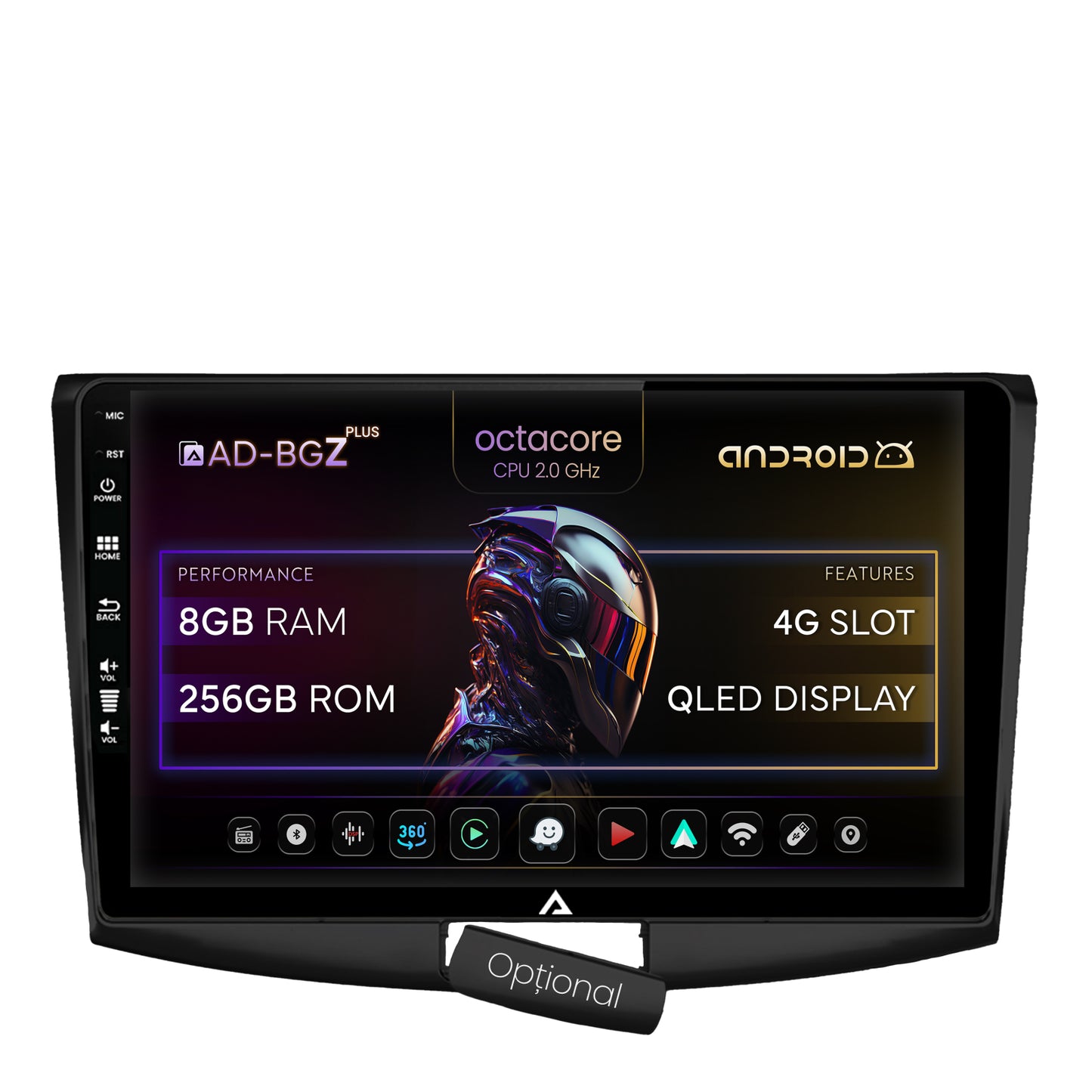Navigatie Volkswagen Passat B6 / B7 / CC, Android, Z-Octacore / 8GB RAM + 256GB ROM, 10.1 Inch - AD-BGZ10008+AD-BGRKIT025B