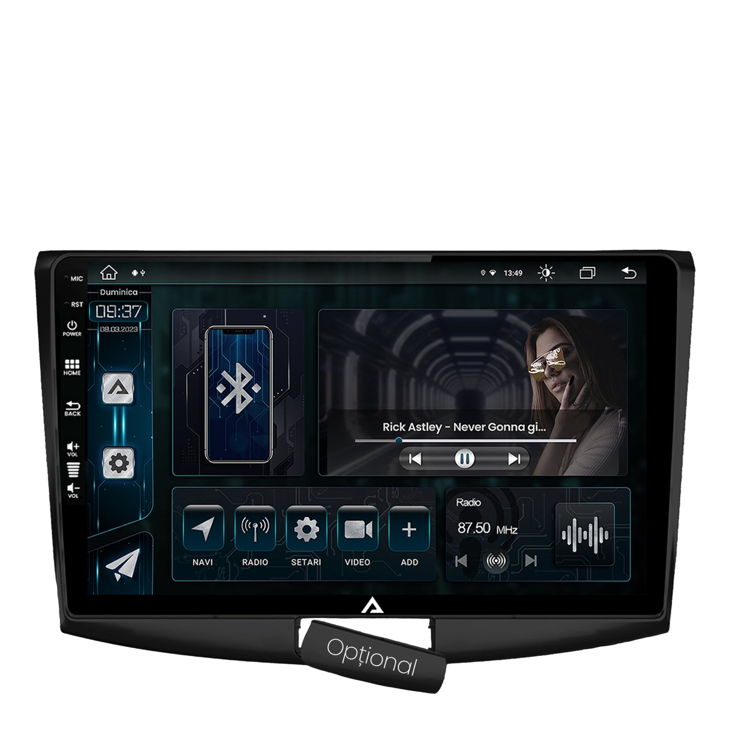 Navigatie Volkswagen Passat B6 / B7 / CC, Android, Z-Octacore / 8GB RAM + 256GB ROM, 10.1 Inch - AD-BGZ10008+AD-BGRKIT025B