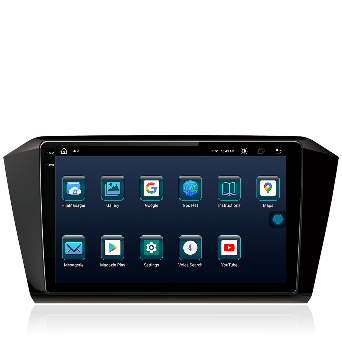 Navigatie Volkswagen Passat B8, Android, X-Octacore / 8GB RAM + 256GB ROM, 10.35 Inch - AD-BGX10008+AD-BGRKIT037