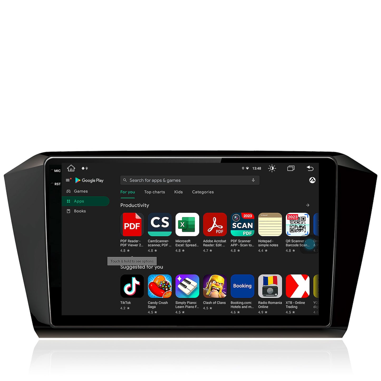 Navigatie Volkswagen Passat B8, Android, V-Octacore / 4GB RAM + 64GB ROM, 10.36 Inch - AD-BGV10004+AD-BGRKIT037